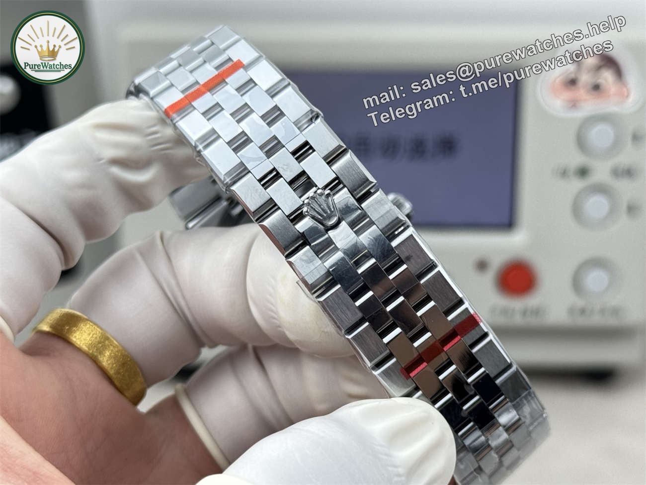 3B Factory Rolex Land-Dweller 127386TBR-0001 Replica ?C Platinum Look, Diamond Bezel & 163g Full Weight - Image 9
