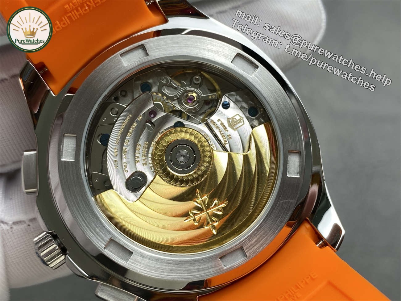 3KF Aquanaut 5968 Chronograph Carbon-Pattern Dial Super Clone Watch - Image 8