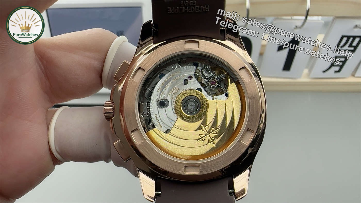 3KF Patek 5968R – Premium Rose Gold Aquanaut Chronograph Replica - Image 4