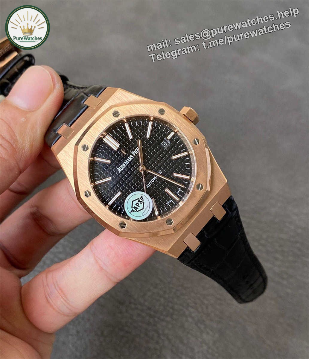 APS Factory Audemars Piguet 15400 Replica – Royal Oak 41mm Rose Gold 15400OR.OO.D002CR.01 - Image 6