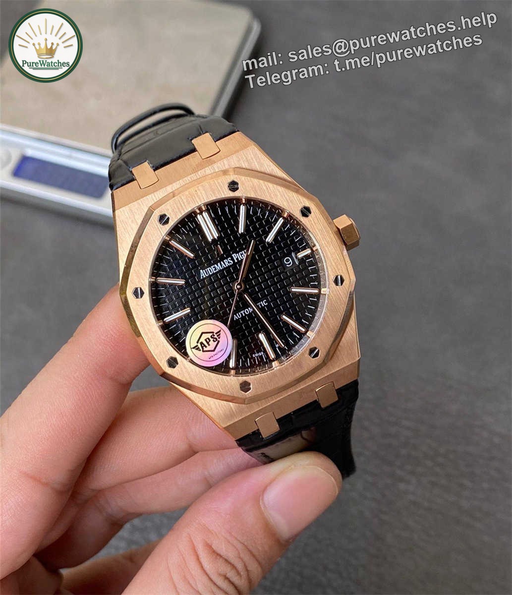 APS Factory Audemars Piguet 15400 Replica – Royal Oak 41mm Rose Gold 15400OR.OO.D002CR.01 - Image 4