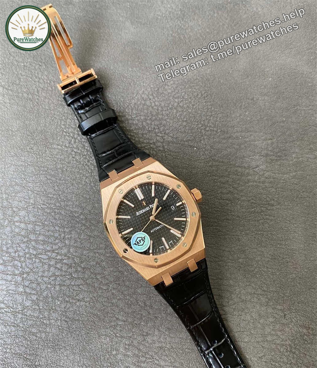 APS Factory Audemars Piguet 15400 Replica – Royal Oak 41mm Rose Gold 15400OR.OO.D002CR.01 - Image 3