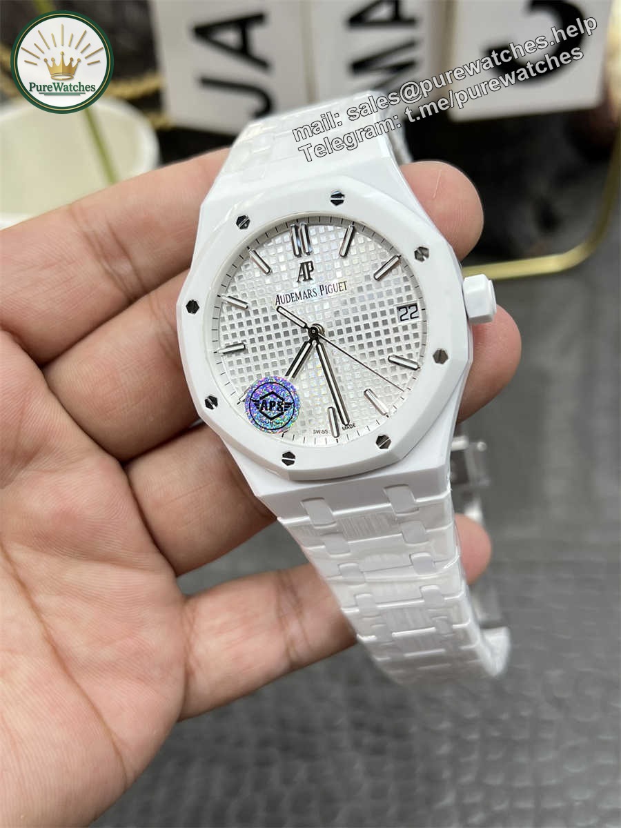 Audemars Piguet 15500 Replica White Ceramic Mod by APS Factory – Full Custom Edition Review (2025) - Image 4