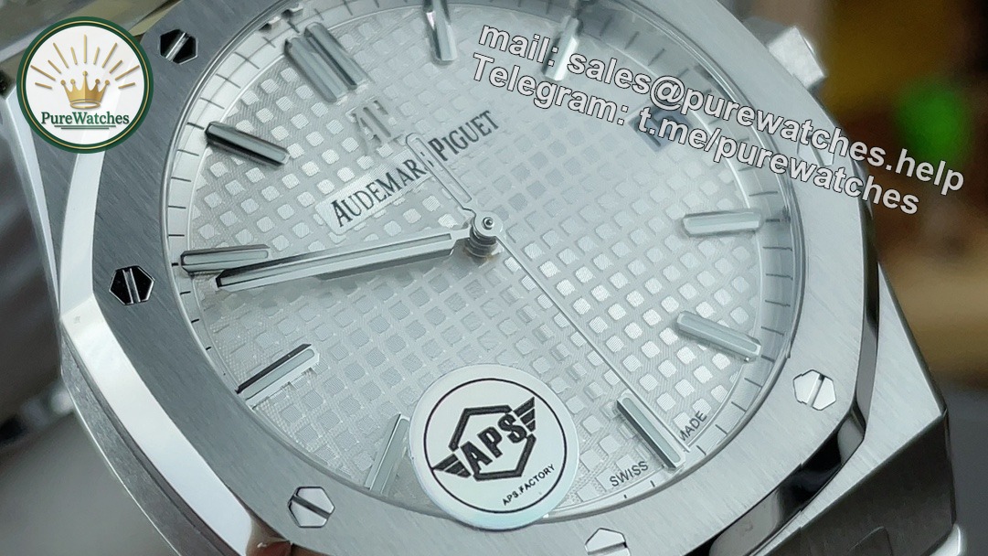 Audemars Piguet 15500 White – APS Factory Royal Oak 41mm Stainless Steel Automatic Watch - Image 4