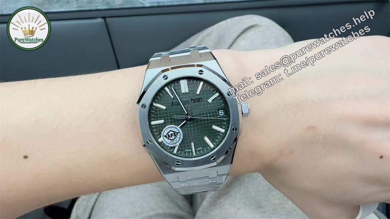 Audemars Piguet 15510 Green — APS Factory Royal Oak 41mm Stainless Steel Superclone - Image 4