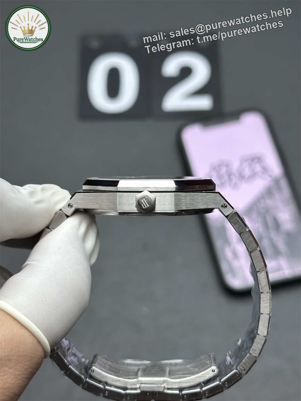 Audemars Piguet 15510 Grey – Royal Oak 41mm Stainless Steel Watch by APS Factory - Image 3