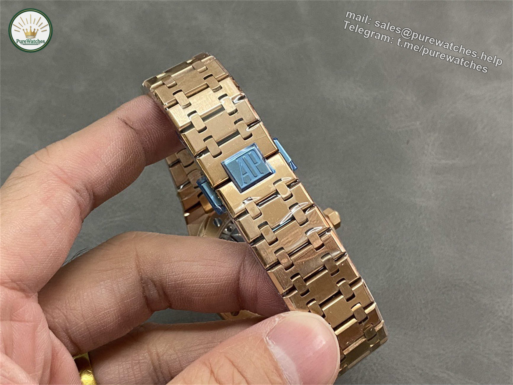 Audemars Piguet 15510OR – Royal Oak 41mm Rose Gold Black Dial by APS Factory - Image 9