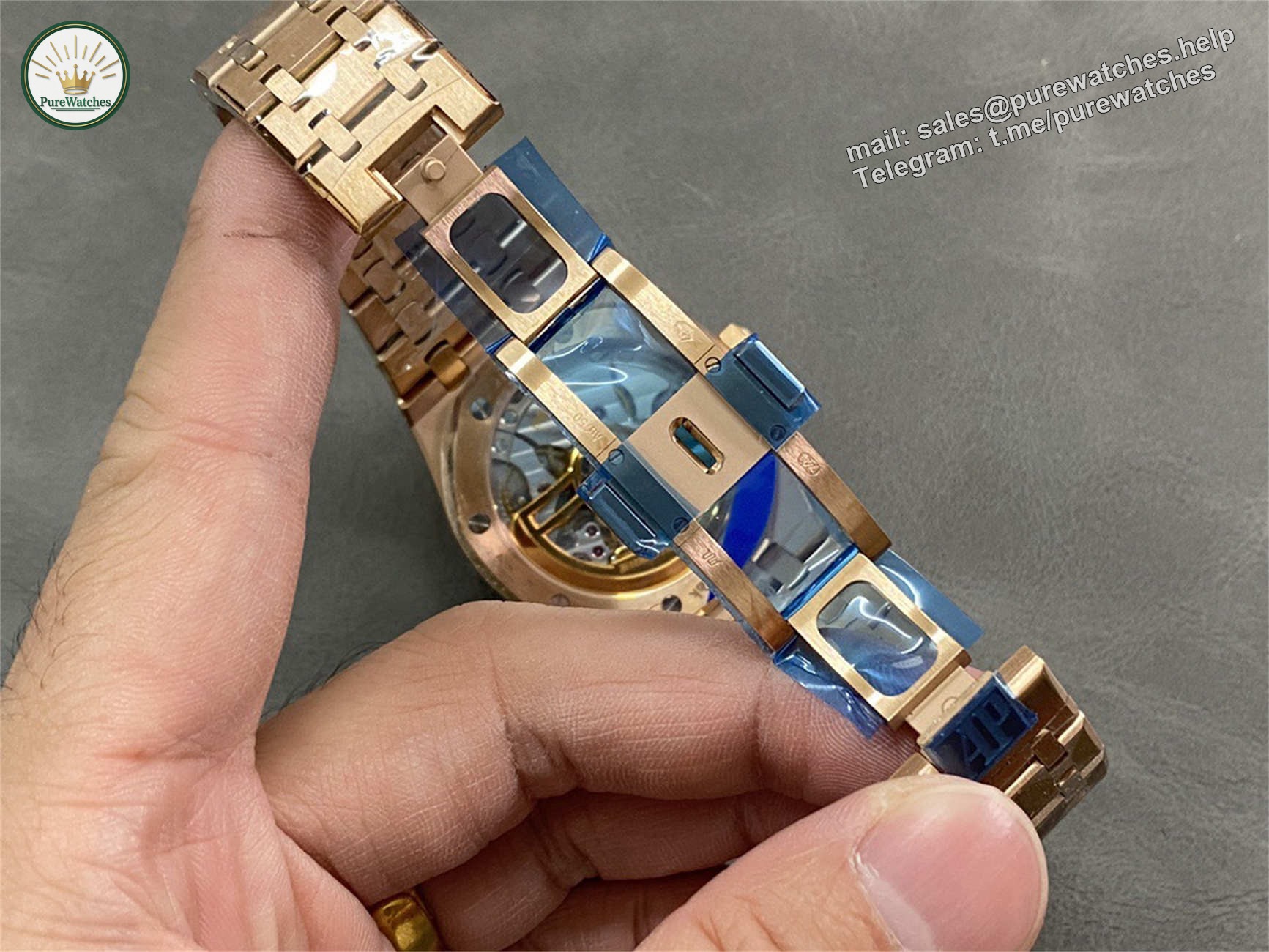 Audemars Piguet 15510OR – Royal Oak 41mm Rose Gold Black Dial by APS Factory - Image 6