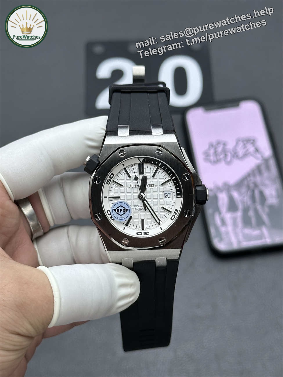 APS Factory Audemars Piguet 15710 White Dial Diver — Premium Royal Oak Offshore 42mm Replica