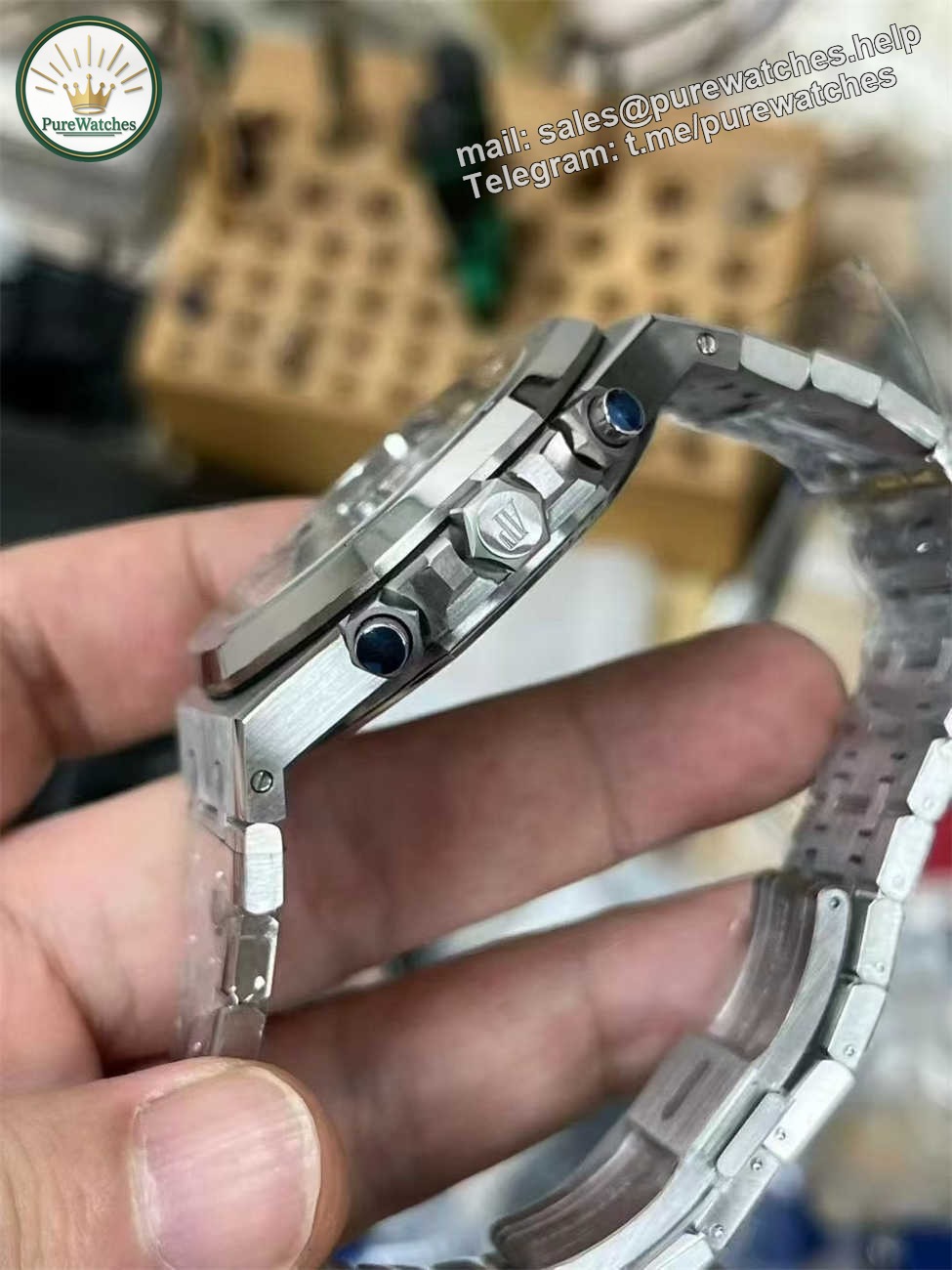 Audemars Piguet Royal Oak Chronograph Replica (APS Factory) – Panda Dial 26331 - Image 3