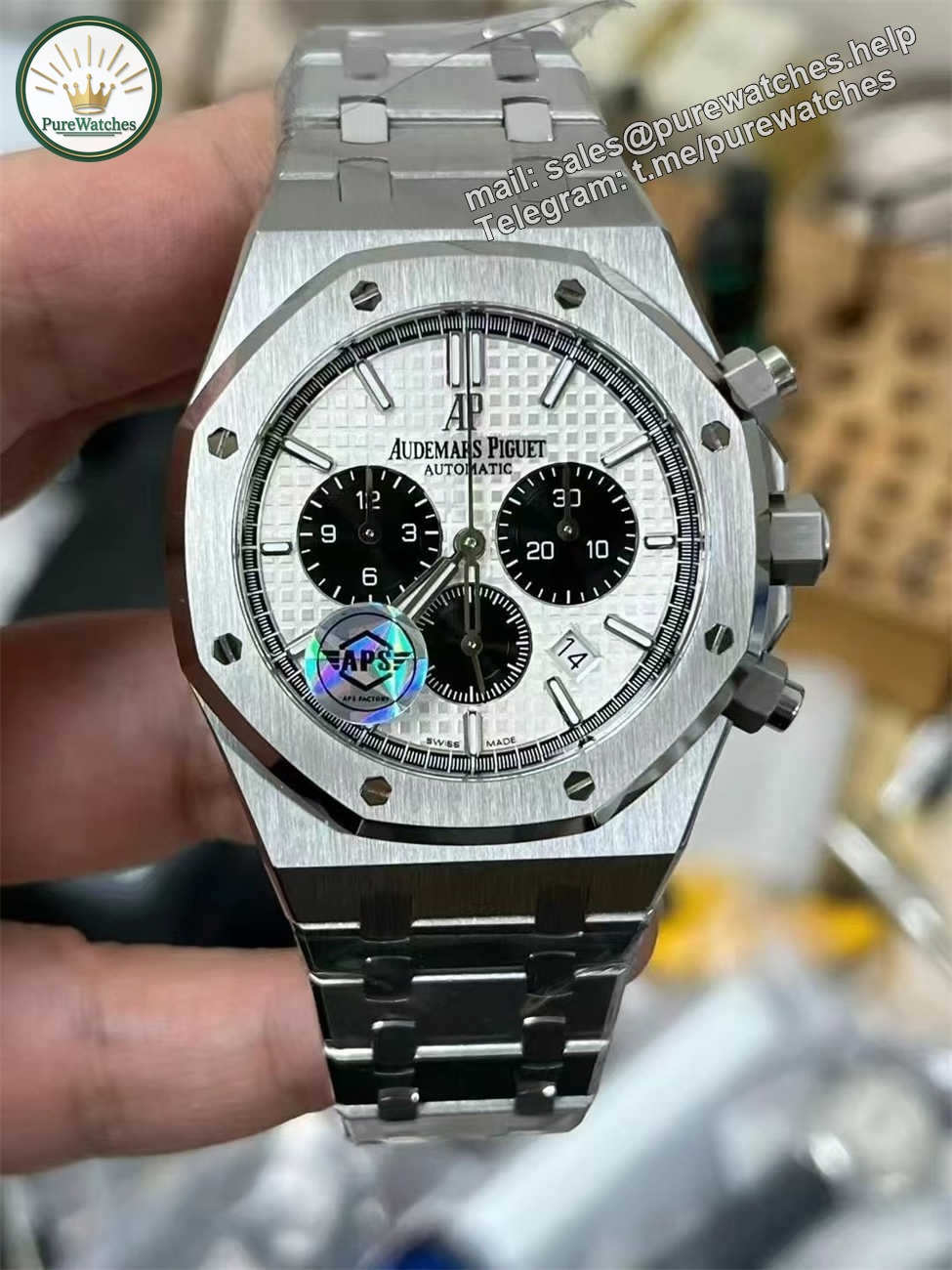 Audemars Piguet Royal Oak Chronograph Replica (APS Factory) – Panda Dial 26331