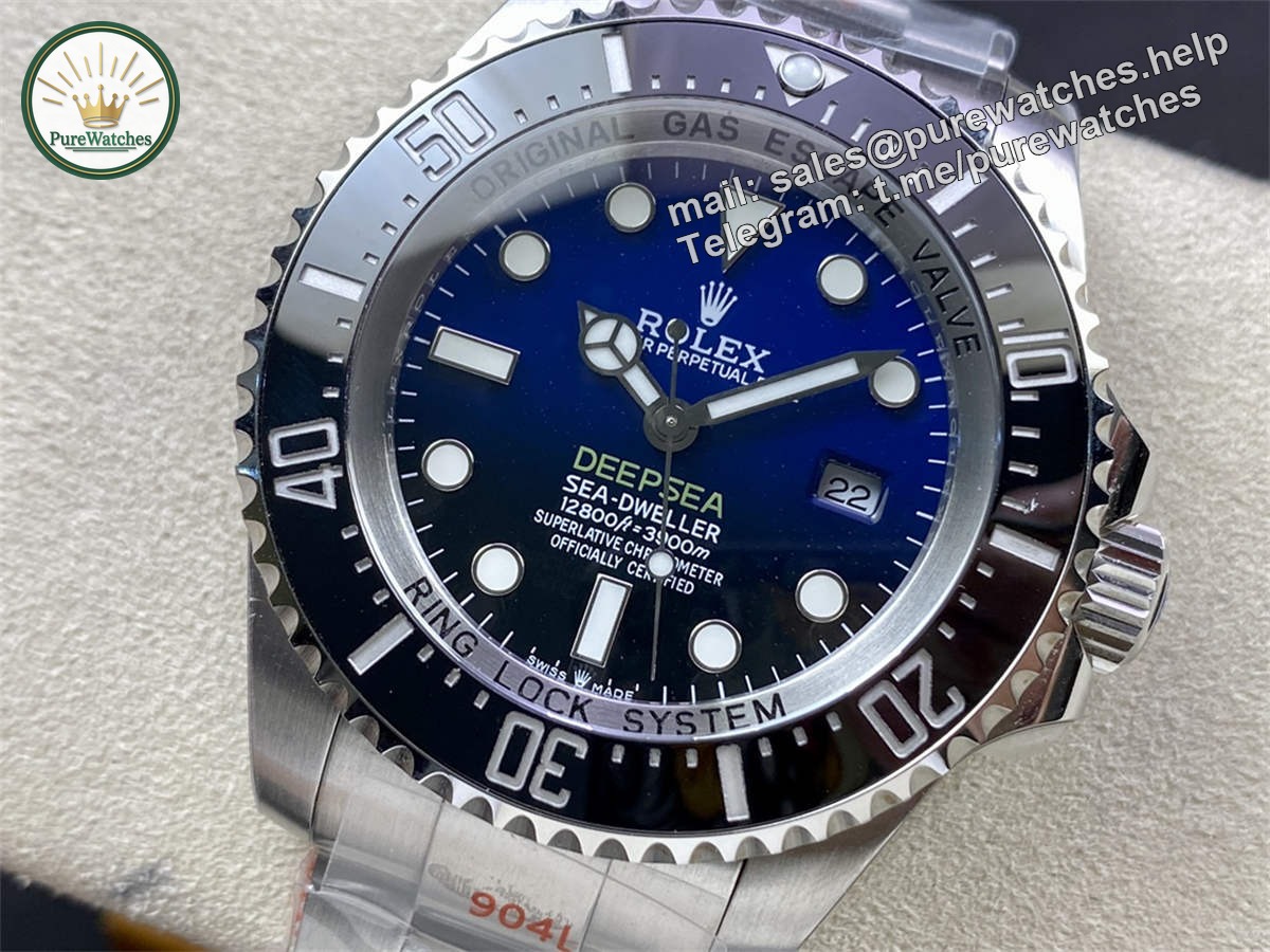 Blue Sea-Dweller Replica – Premium Gradient Blue Dial Diver Watch | 1:1 Super Clone - Image 2