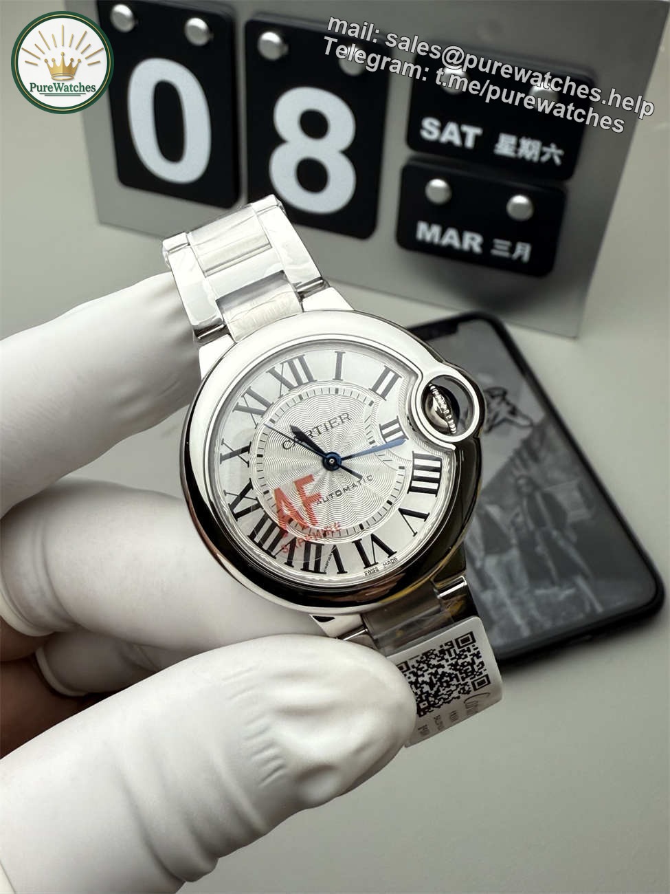 AF Factory Cartier Ballon Bleu Replica – 33mm Automatic (Mechanical Movement)