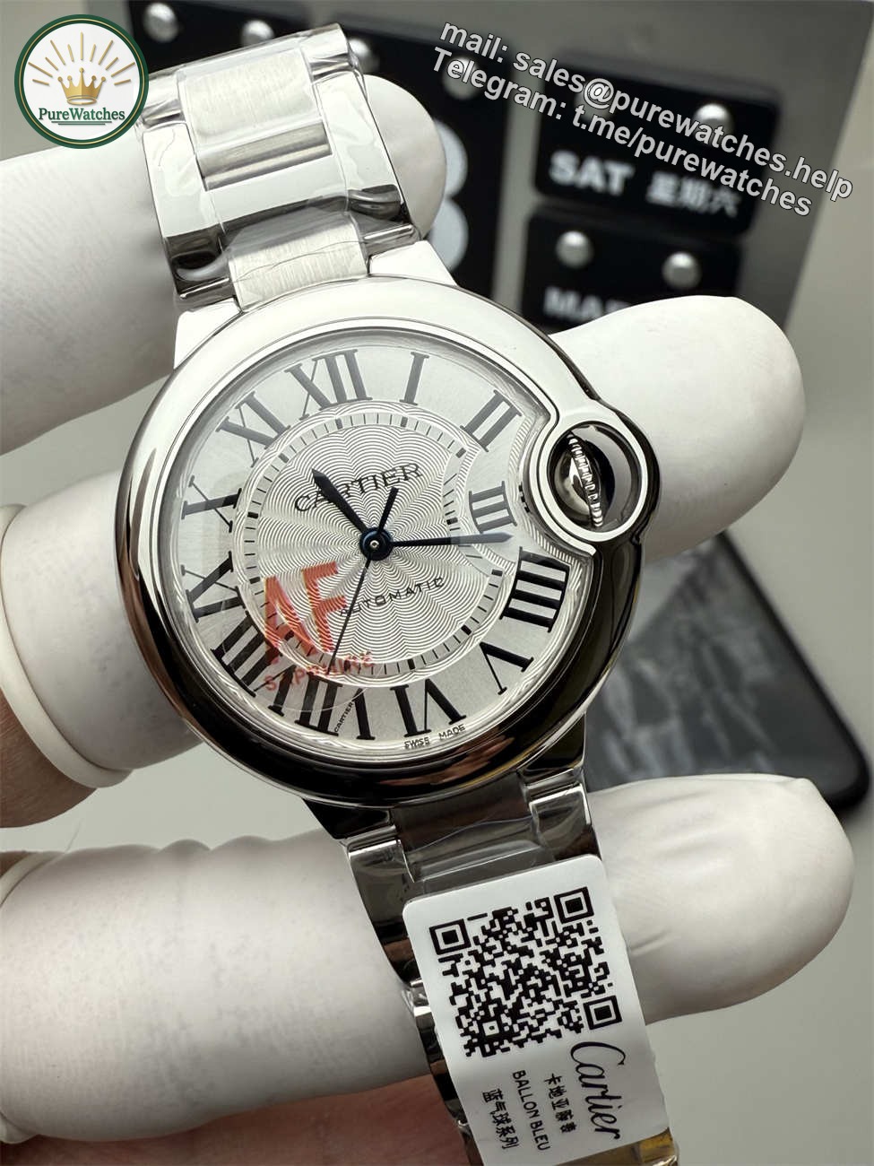 AF Factory Cartier Ballon Bleu Replica – 33mm Automatic (Mechanical Movement) - Image 2