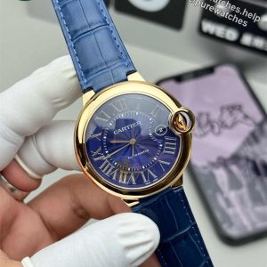 AF Factory Cartier Ballon Bleu 42mm Rose Gold Replica – Blue Dial (Automatic)