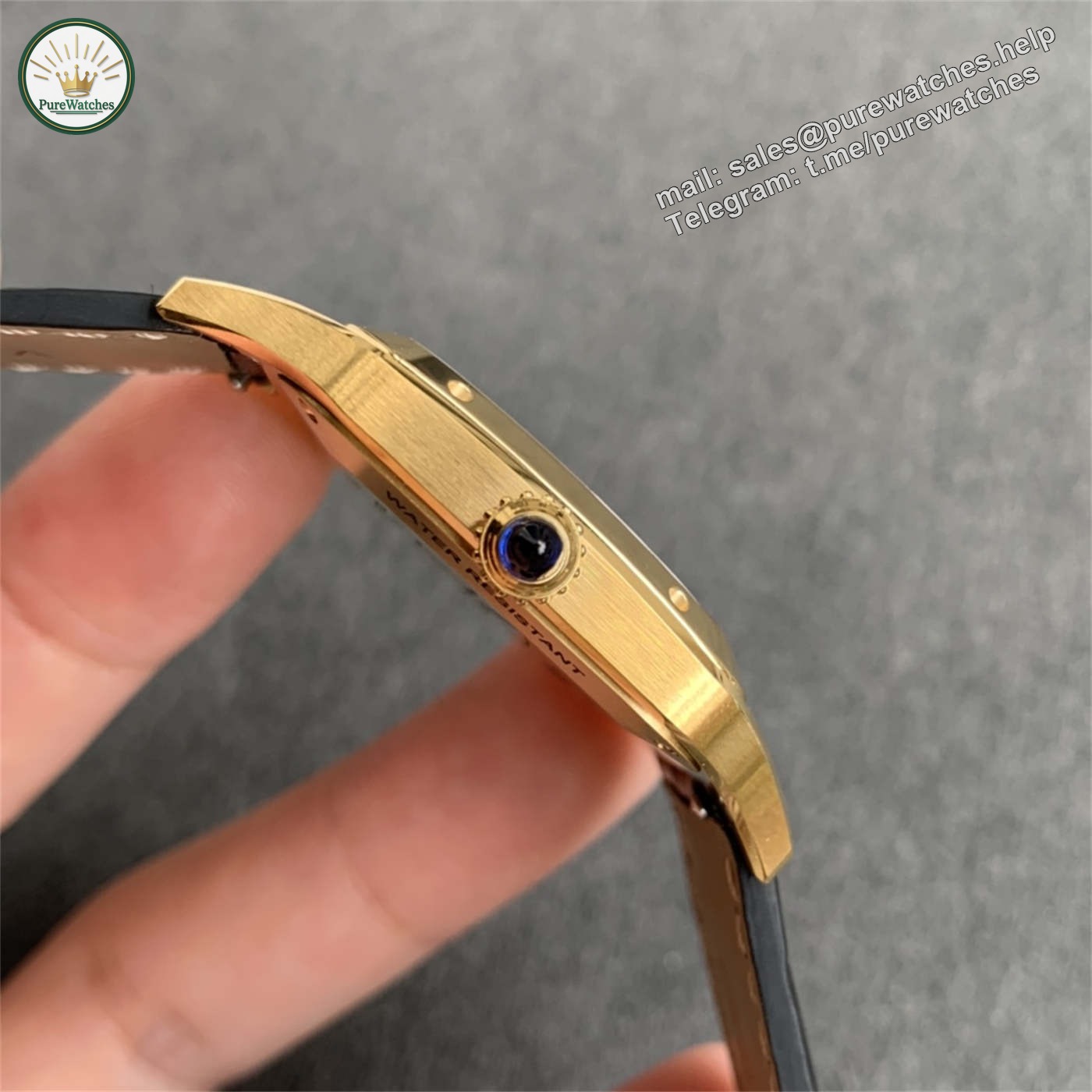 Cartier Santos Dumont XL Replica (Steel) – F1 Factory - Image 4
