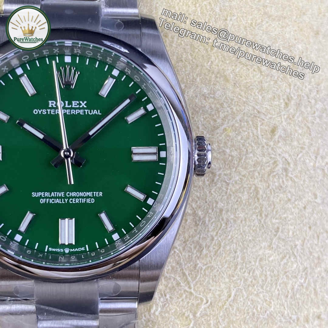 Clean Factory 126000-0014 Oyster Perpetual 36 Green Dial Replica - Image 5