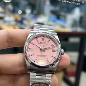 Clean Factory 126000 Pink Dial – 36mm OP Replica