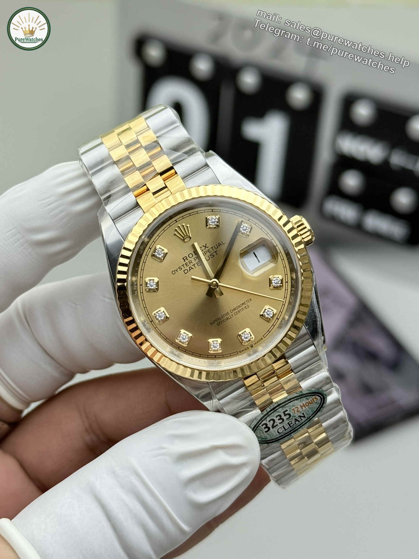 Clean Factory 126233-0017 Two-Tone Datejust 36 Replica - Image 2