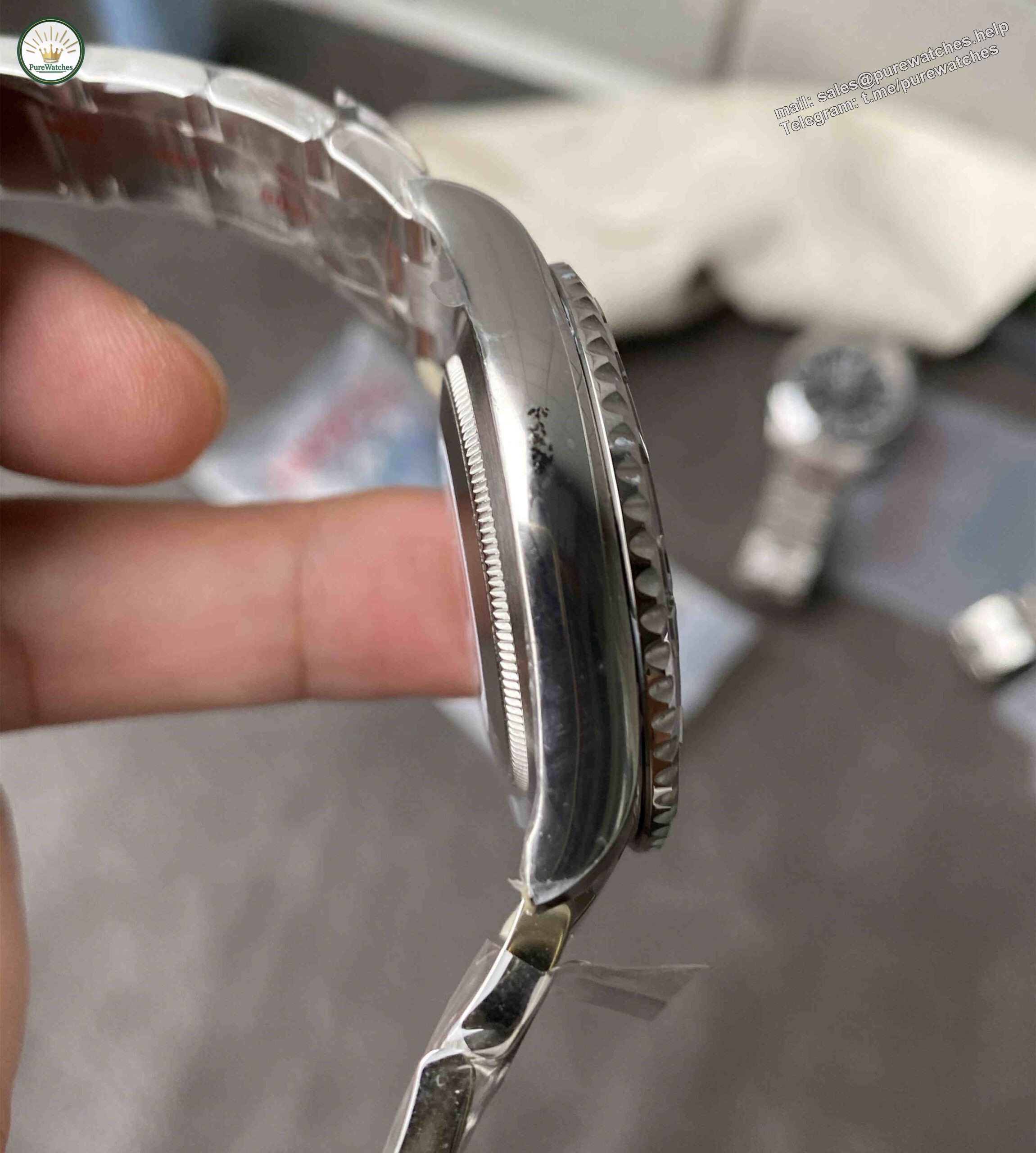 Clean Factory 126622‑0001 – 40mm Grey Yacht-Master Replica - Image 4