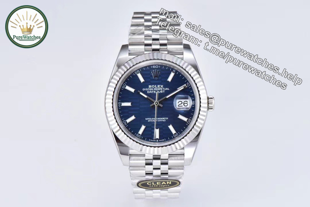 Clean Factory Datejust 126234-0049 – 36mm Blue Dial Super Clone