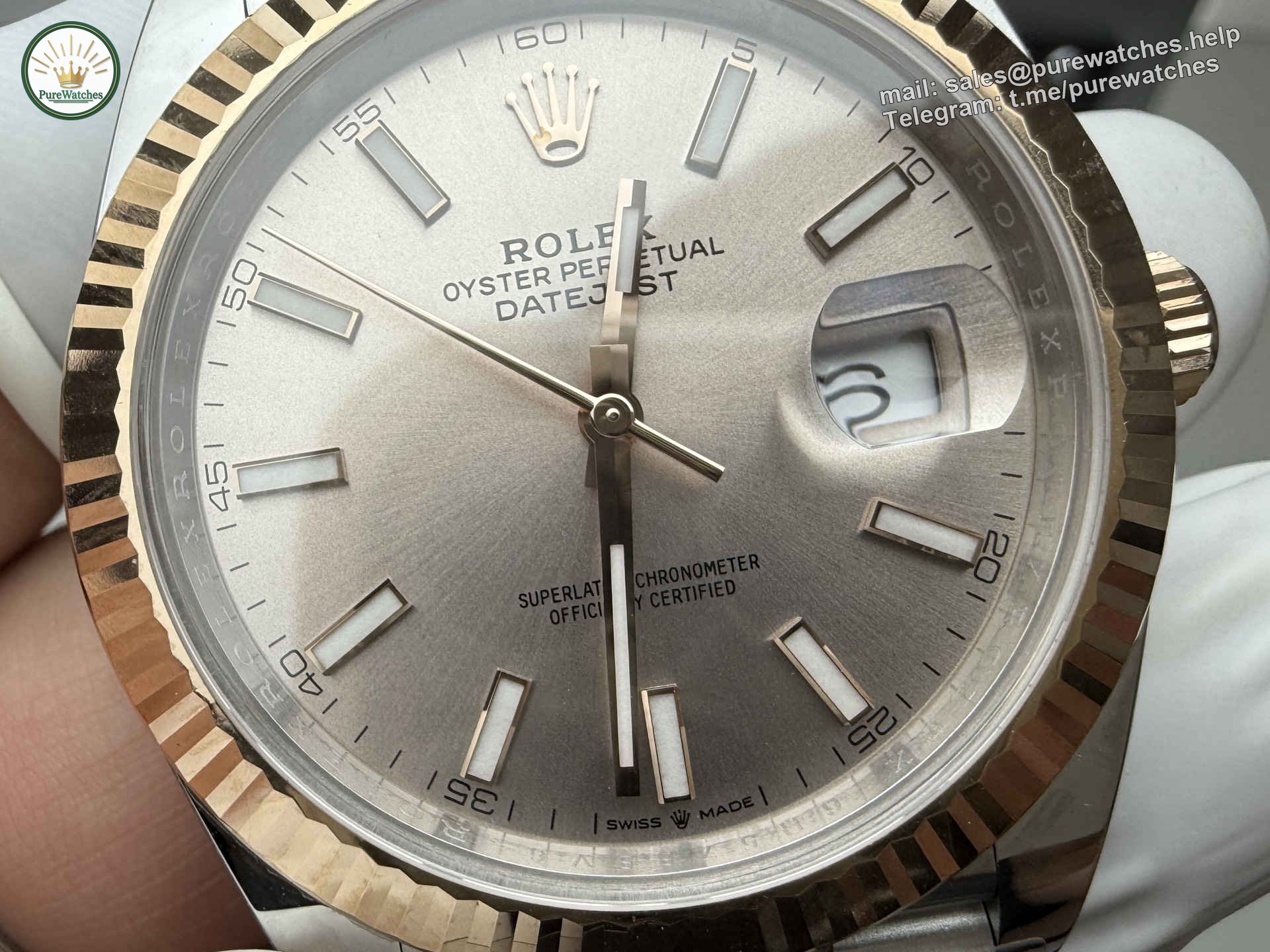 Clean Factory Datejust 126331 – Rose Gold & Steel 41mm Pink Dial Replica Watch - Image 6