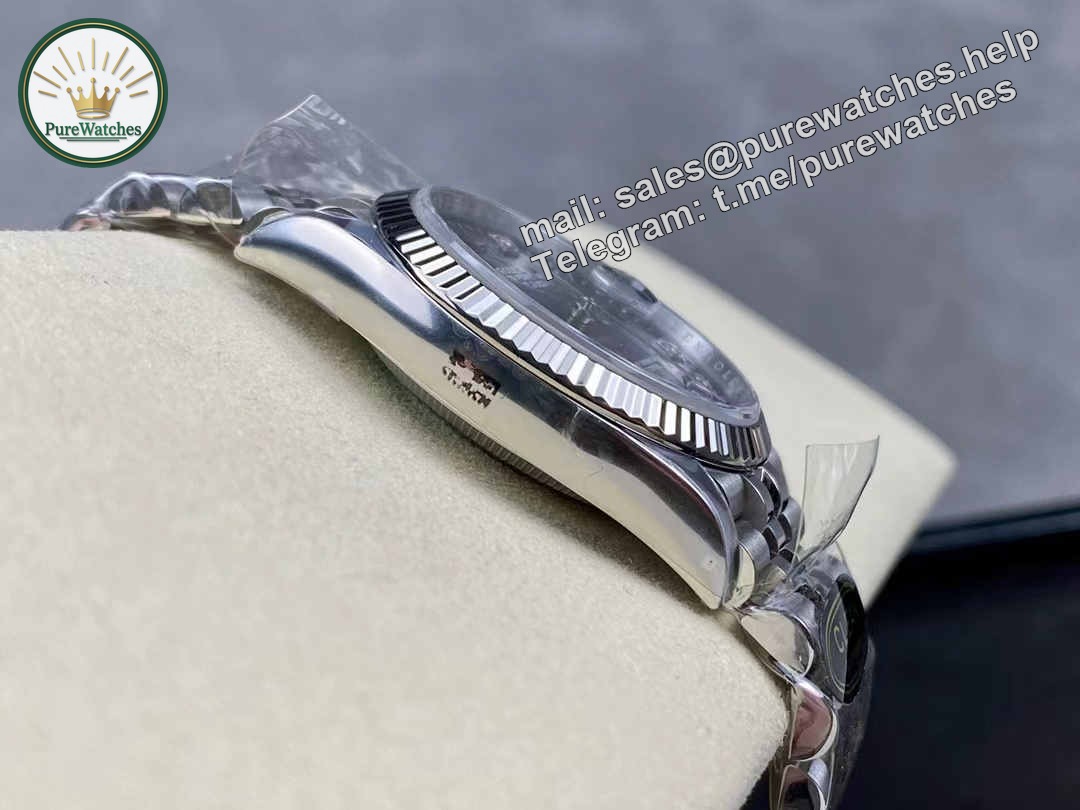 Clean Factory Datejust 36 126234 – Blue Tapestry Dial with Super Clone 3235 - Image 2
