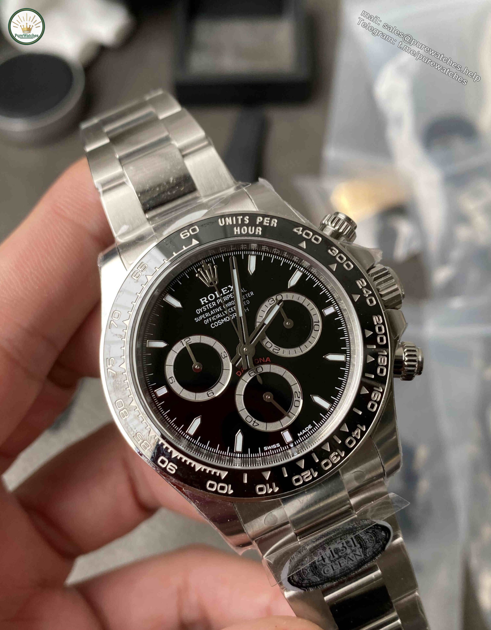 Clean Factory Daytona Black Ceramic 4131 �C Full Black Rolex Daytona Clone - Image 3