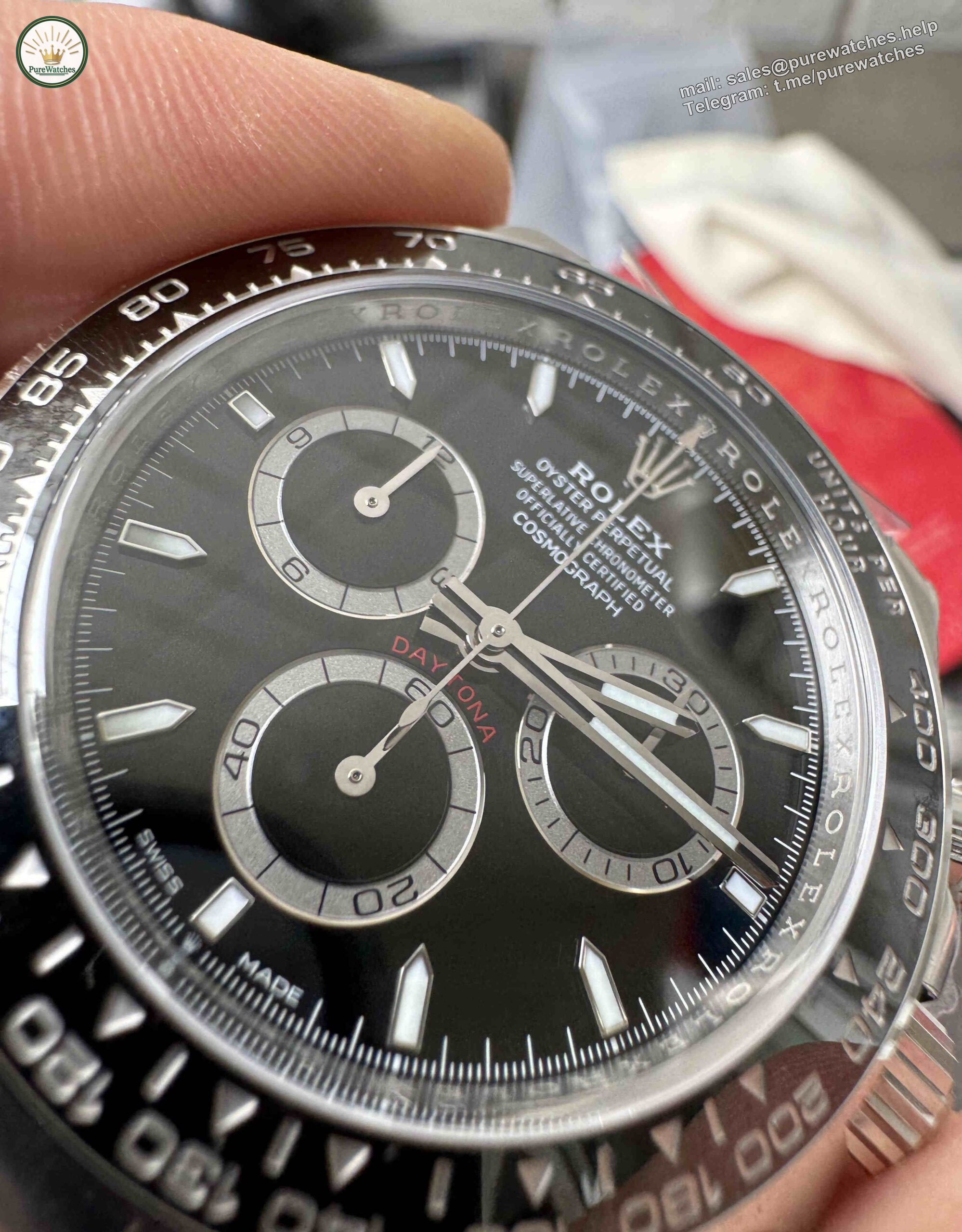 Clean Factory Daytona Black Ceramic 4131 �C Full Black Rolex Daytona Clone - Image 2