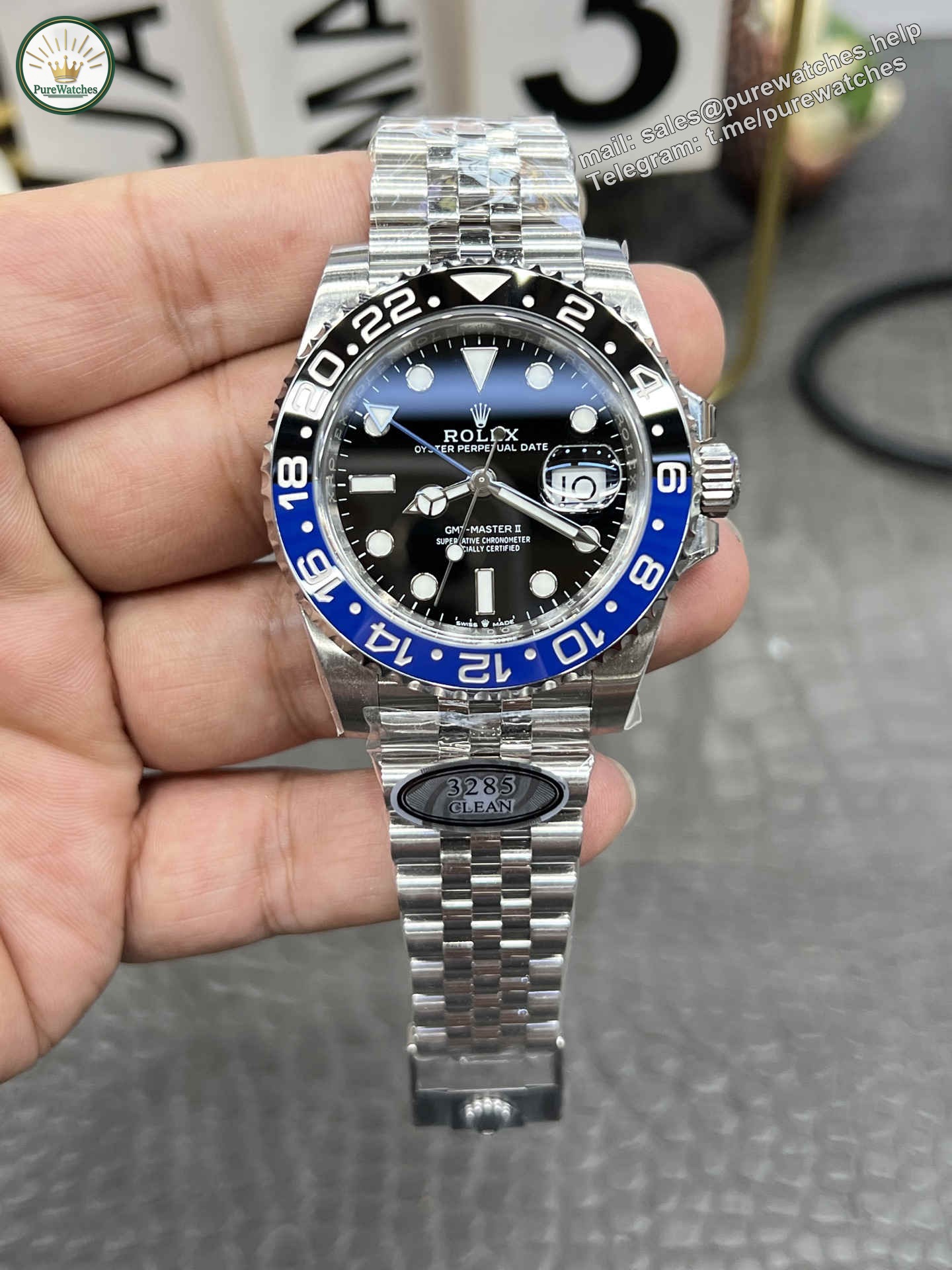 Clean Factory GMT Master II 126710BLNR ?C Premium ??Batman?? 3285 Automatic Replica