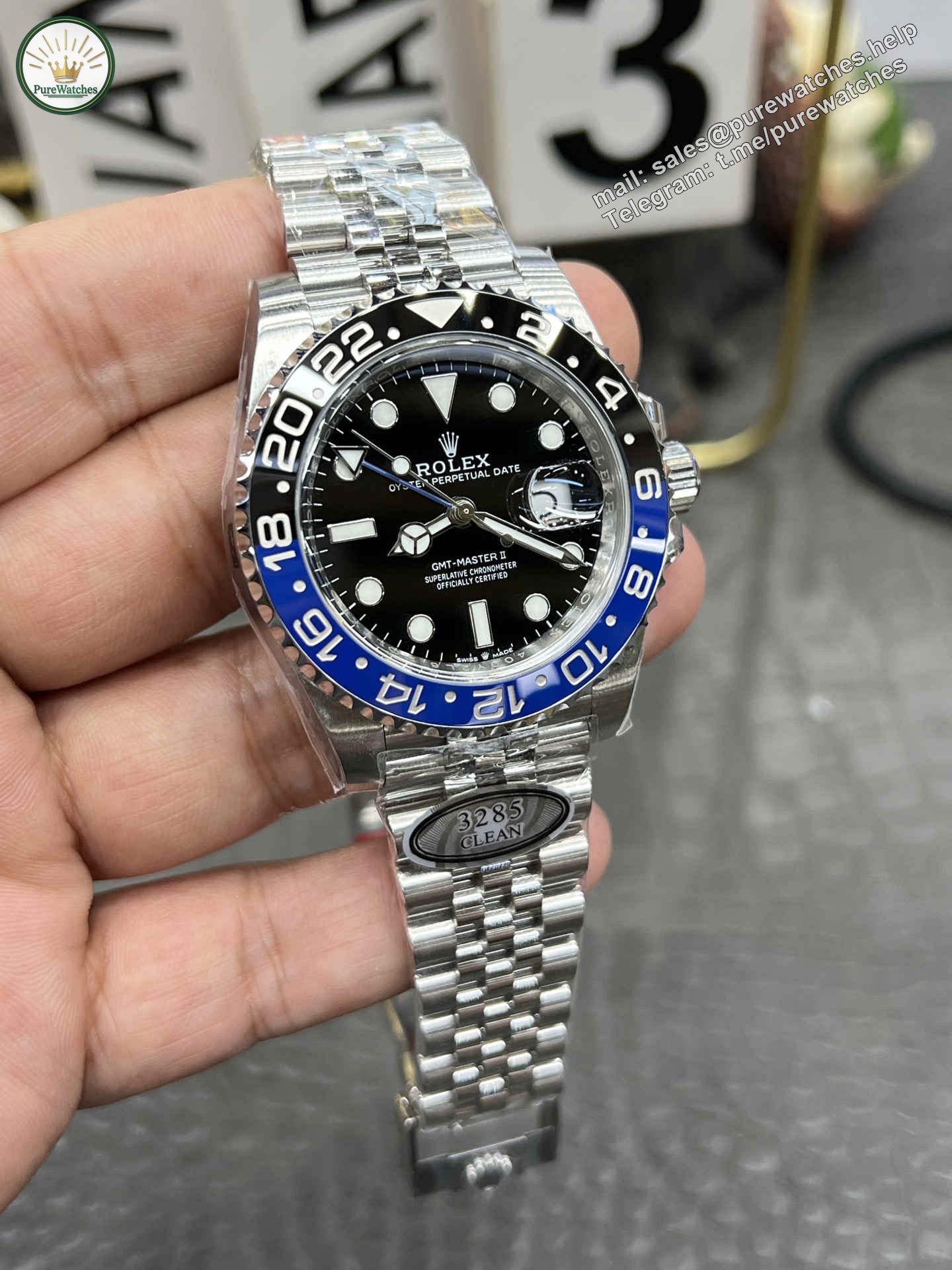 Clean Factory GMT Master II 126710BLNR ?C Premium ??Batman?? 3285 Automatic Replica - Image 4