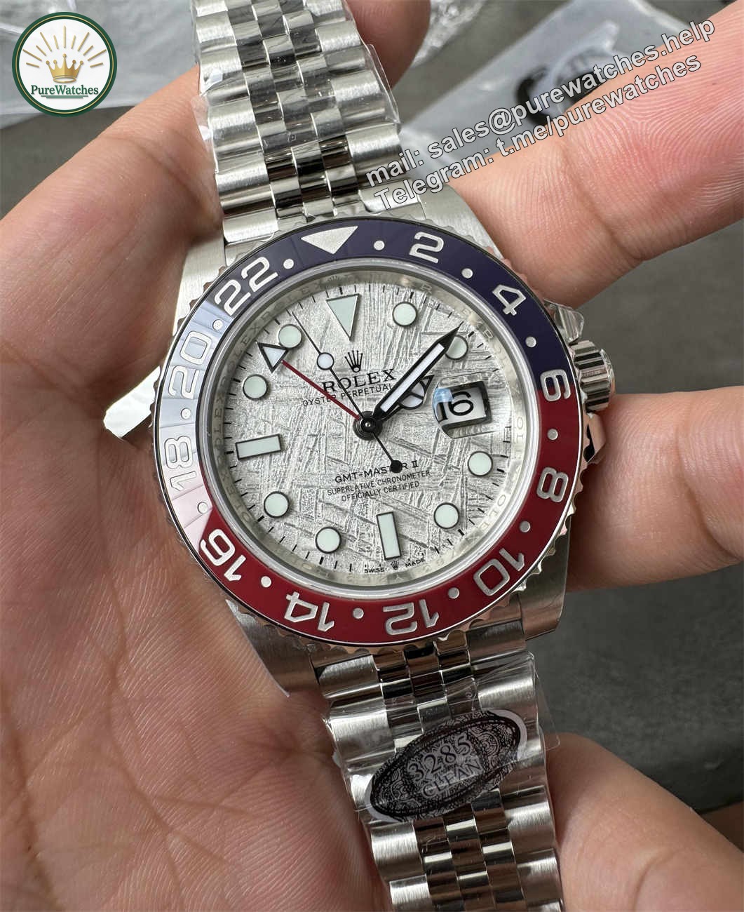 Clean Factory GMT?Master II Meteorite Dial Replica ?C V3 Pepsi Bezel 40mm - Image 2