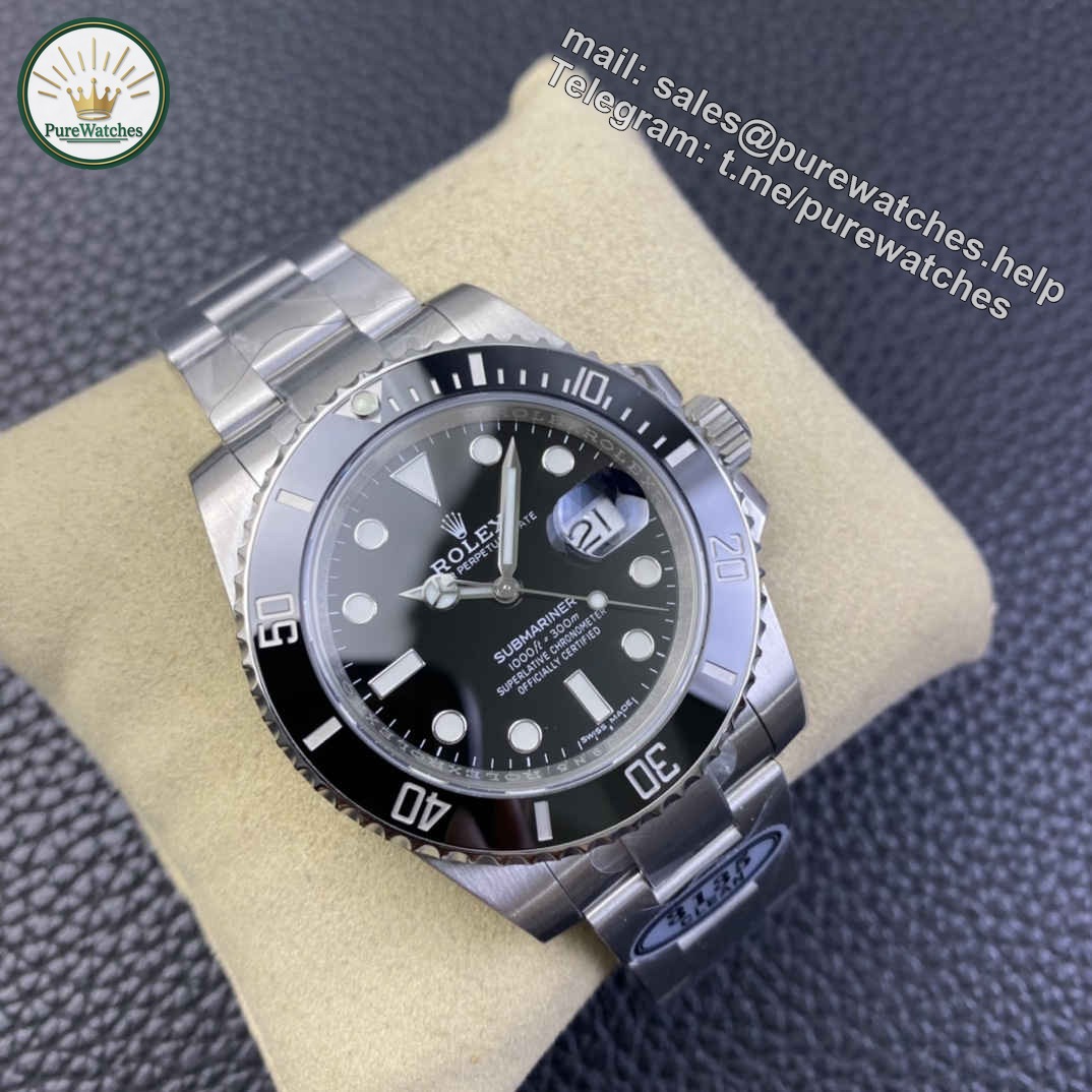 Clean Factory Rolex 116610LN – Premium Submariner Black 40mm Replica - Image 7