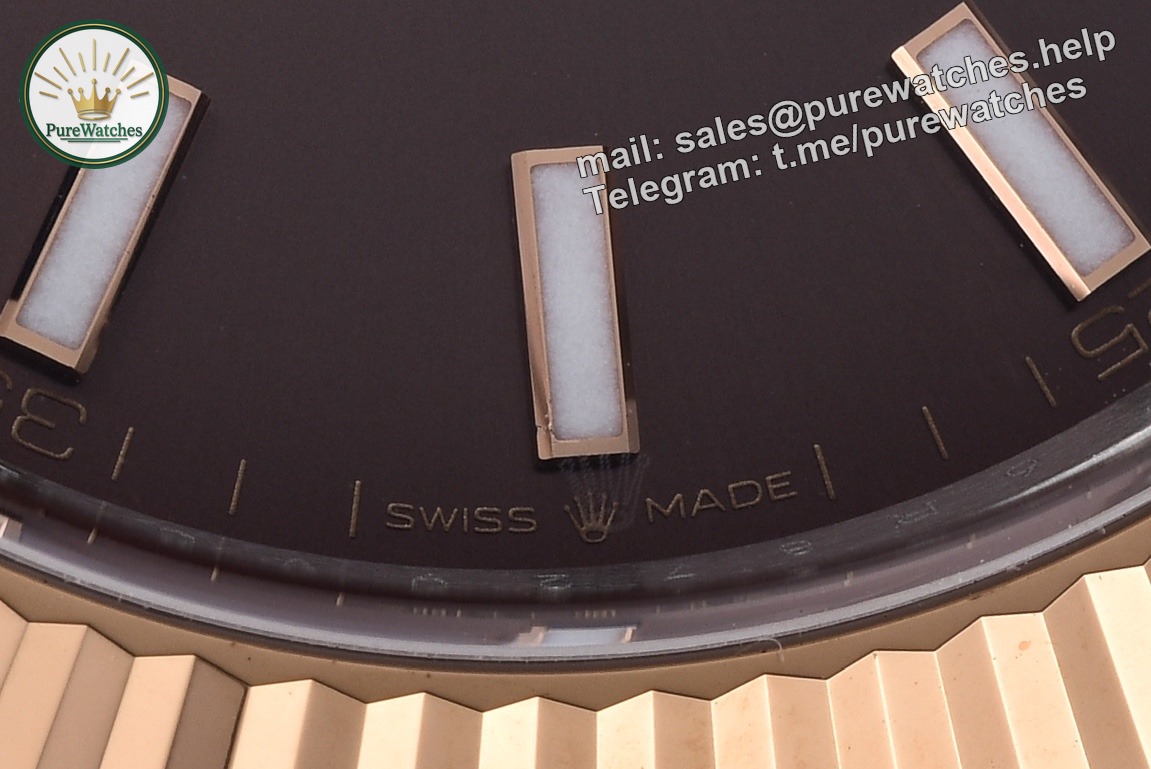 Clean Factory Rolex Datejust 41 126331 Chocolate Dial Rose Gold Super Clone 3235 - Image 5