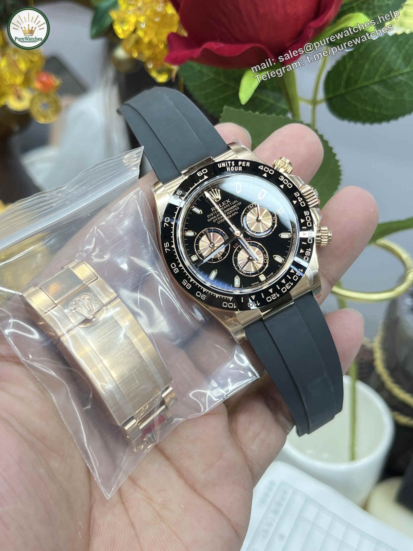 Clean Factory Rolex Daytona 116515LN�C Everose Gold Chronograph Replica - Image 2