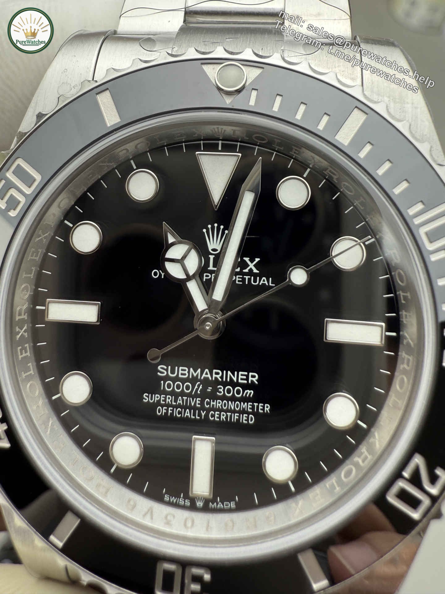 Clean Factory Rolex Submariner 124060 Replica – No Date 40mm Submariner with 3230 Movement - Image 7