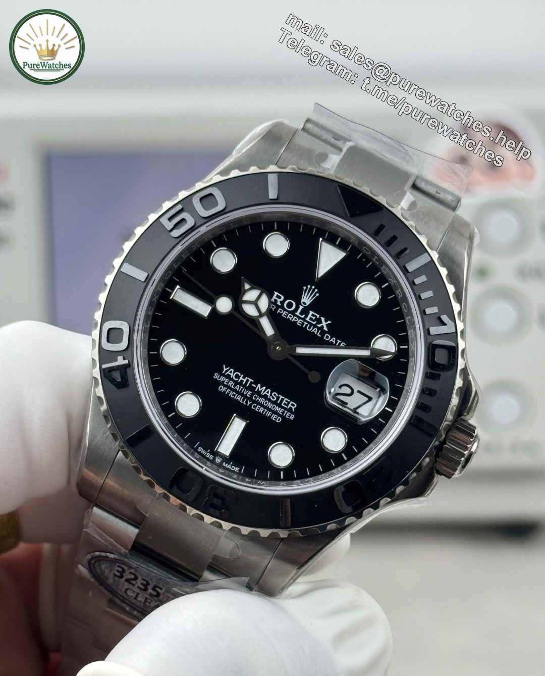 Clean Factory Yacht-Master 226627 – Grade 5 Titanium 42mm Replica with 3235 Movement - Image 3