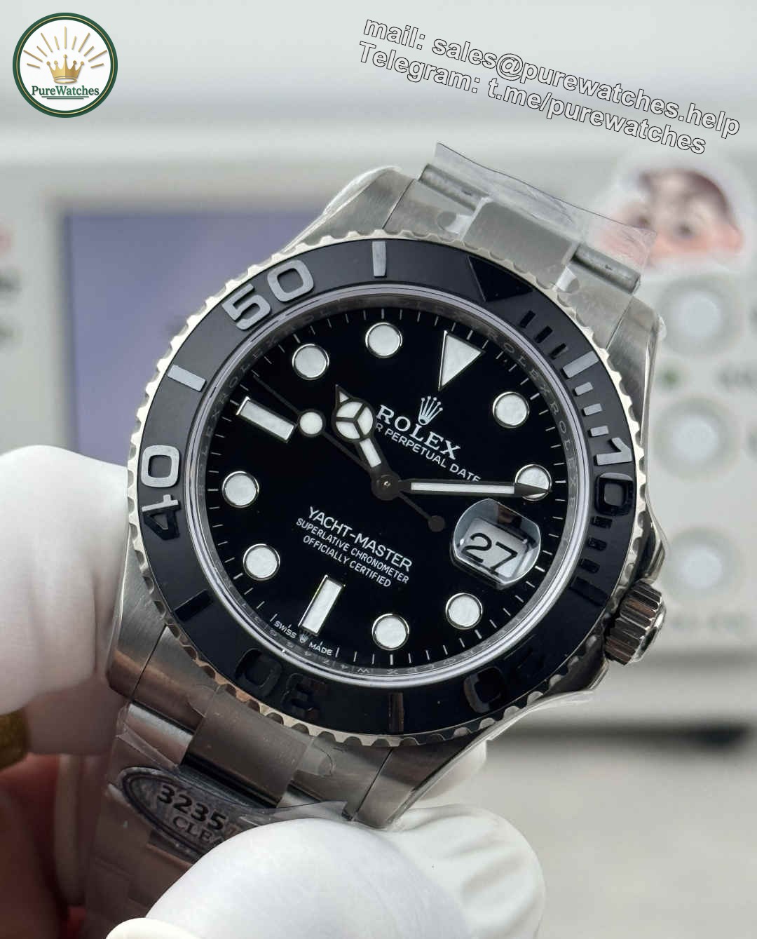 Clean Factory Yacht-Master 226627 ?C Grade 5 Titanium 42mm Replica with 3235 Movement - Image 3