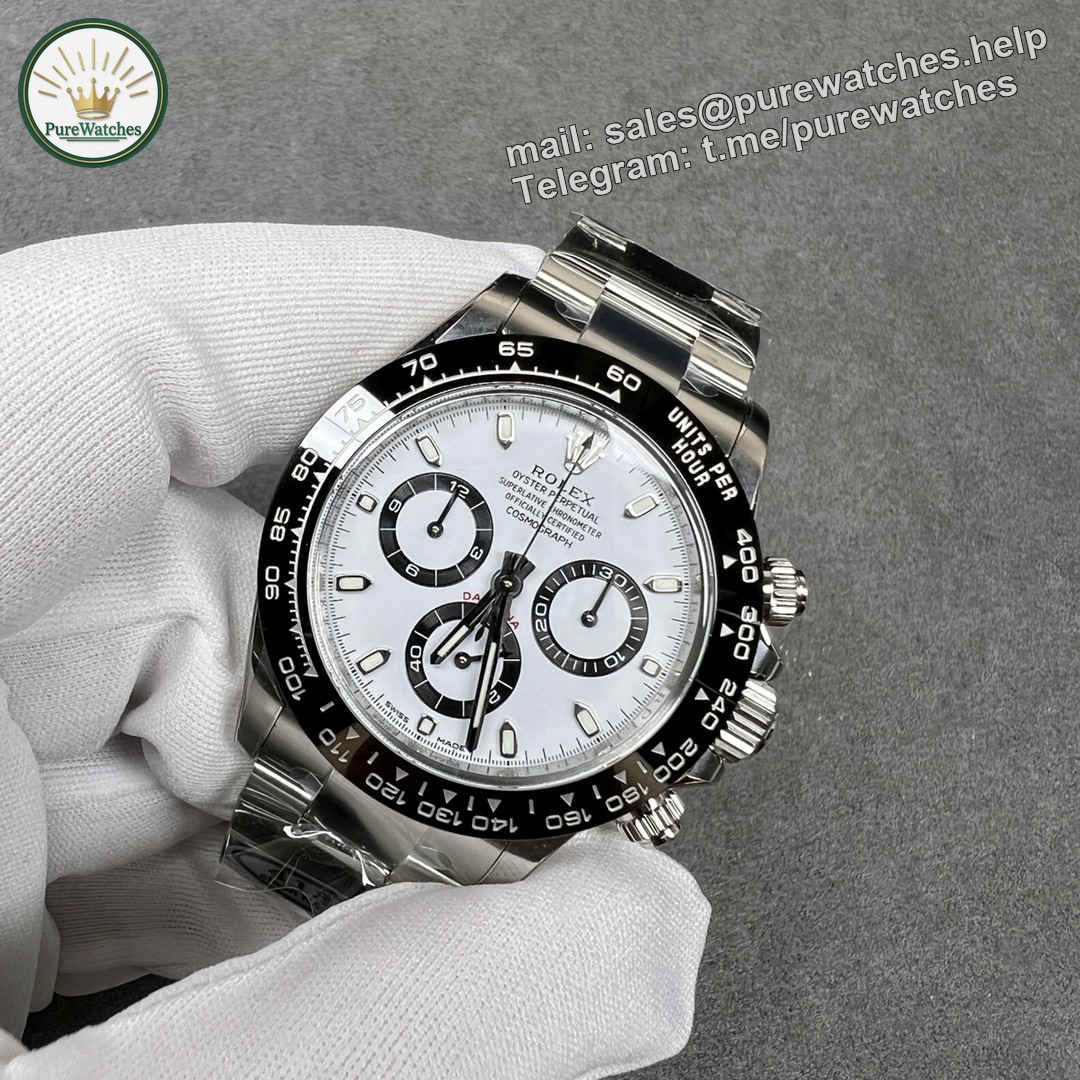 Clean Rolex Daytona 116500 4130 Panda Dial Replica �C 40mm 904L Steel | Super Clone Chronograph - Image 3
