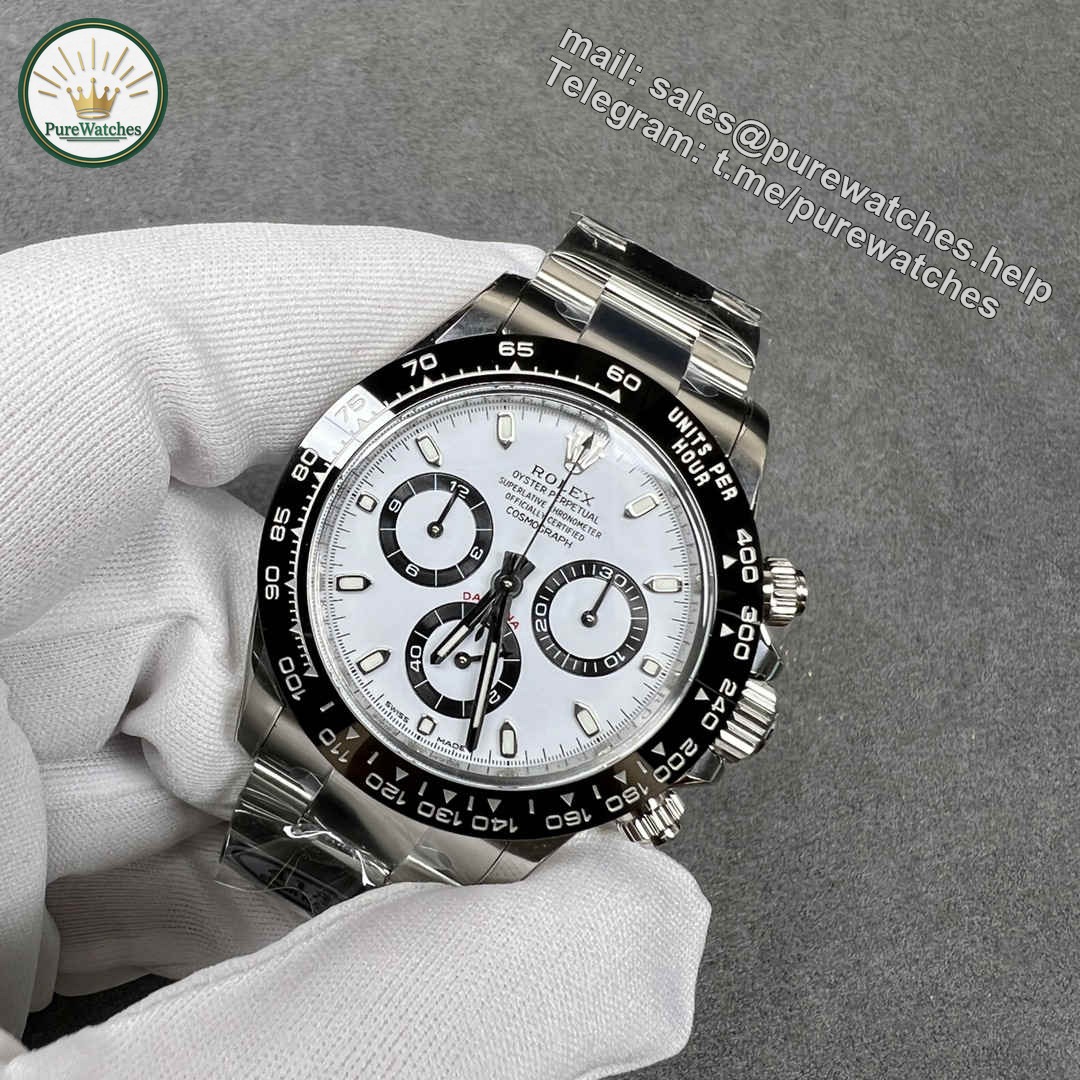 Clean Rolex Daytona 116500 4130 Panda Dial Replica ?C 40mm 904L Steel | Super Clone Chronograph - Image 2