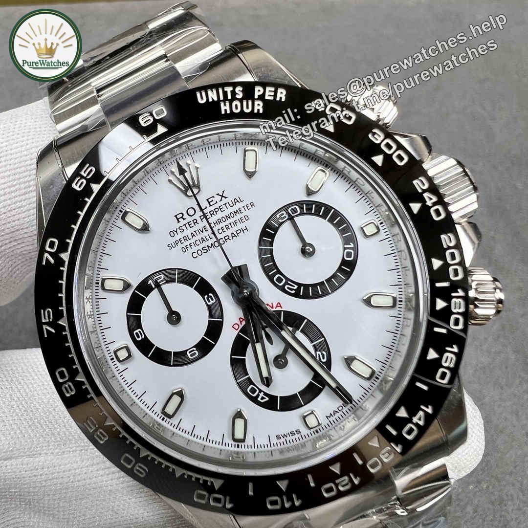 Clean Rolex Daytona 116500 4130 Panda Dial Replica �C 40mm 904L Steel | Super Clone Chronograph - Image 4