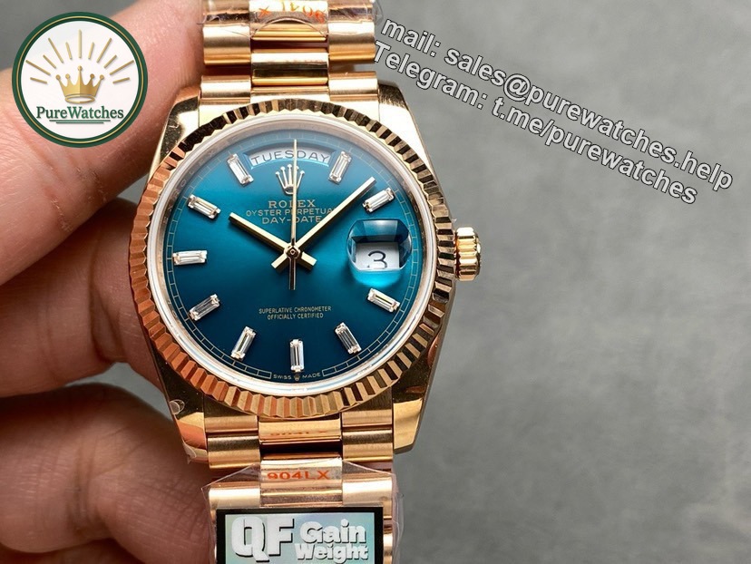 QF Factory Day Date 36 Rolex Replica – 36 mm Full-Weight Dress Watch