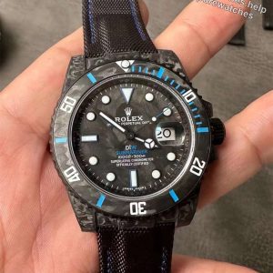 DiW Carbon Blue Submariner – VSF 40mm Forged Carbon (VS3135)
