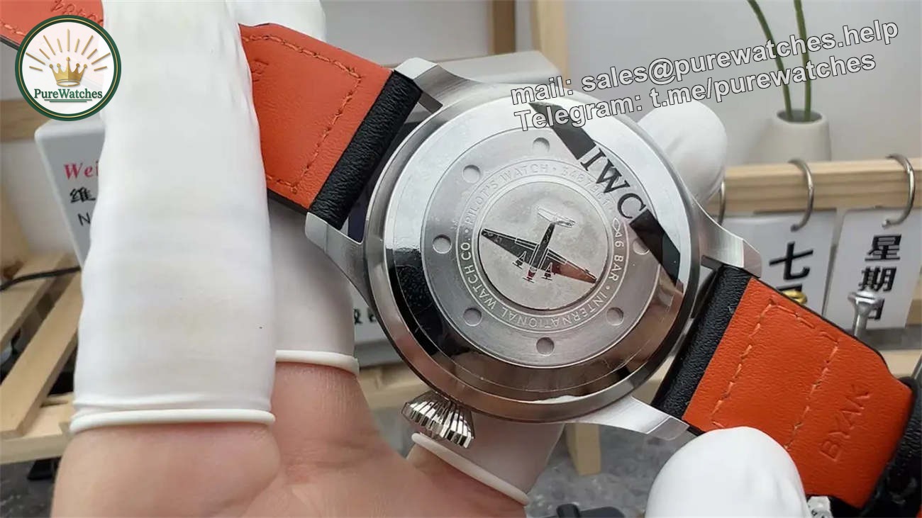 ZF Factory IWC Big Pilot Watch – Premium Stainless Steel Replica with Black Dial - Image 7