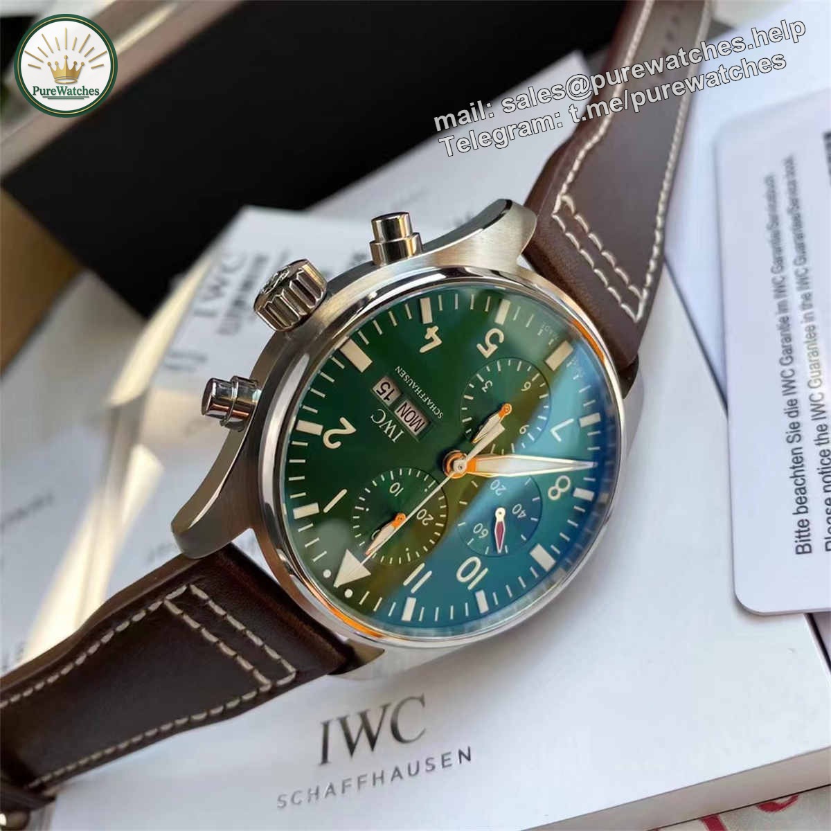 IWC IW377726 Pilot Chronograph – Blue Dial 43mm Automatic Men’s Watch - Image 5