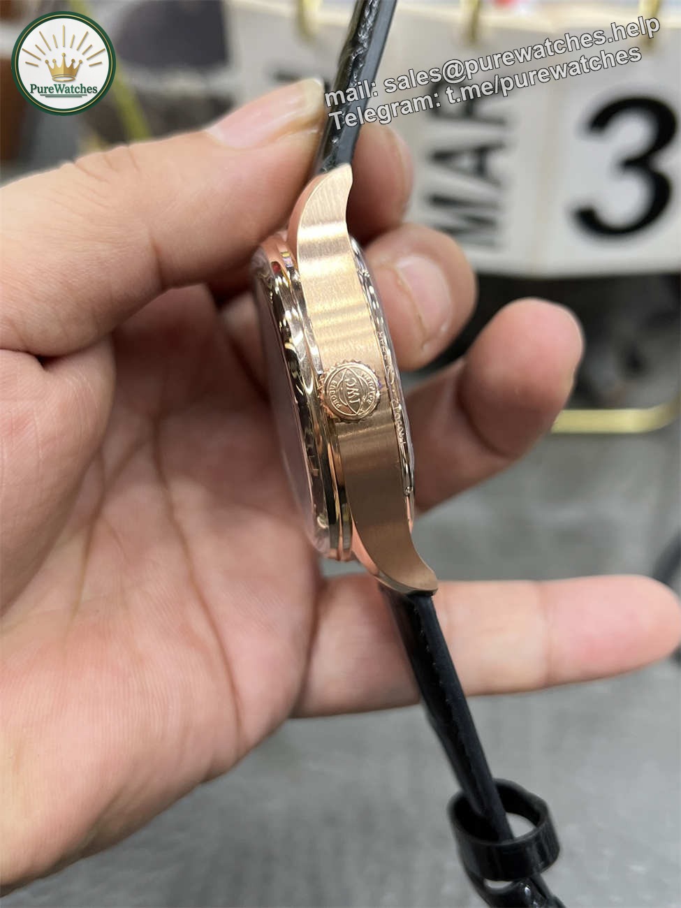 IWC IW501707 — APS Portuguese 42mm Rose Gold Black Dial - Image 5
