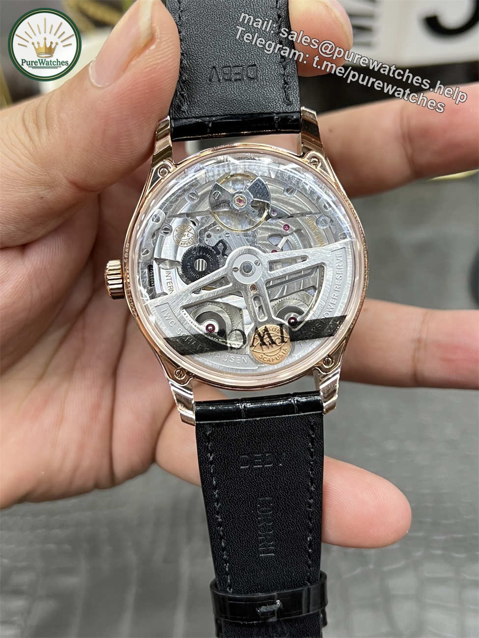 IWC IW501707 — APS Portuguese 42mm Rose Gold Black Dial - Image 6
