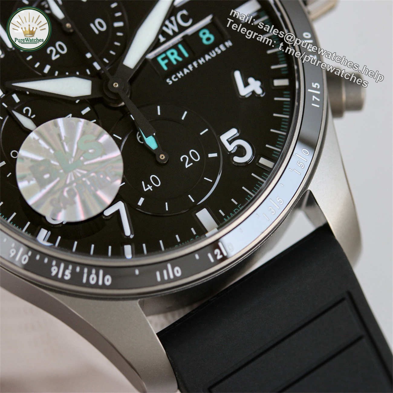 IWC Pilot IW388306 Replica – High Performance Chronograph Ceramic Bezel 41mm - Image 7