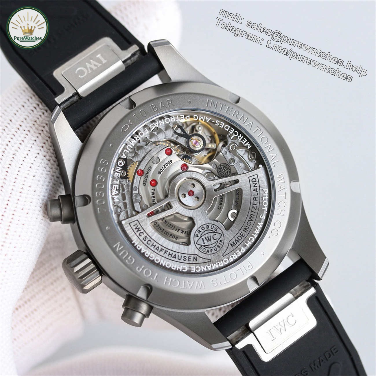 IWC Pilot IW388306 Replica – High Performance Chronograph Ceramic Bezel 41mm - Image 9