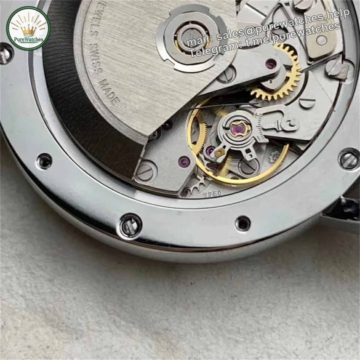 IWC Portofino Chronograph 7750 Replica – Blue Dial Luxury Dress Watch - Image 6
